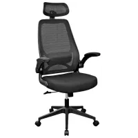 Fotoliu de birou DecoPrim Miron Pânză, plasă acrilică/ Black