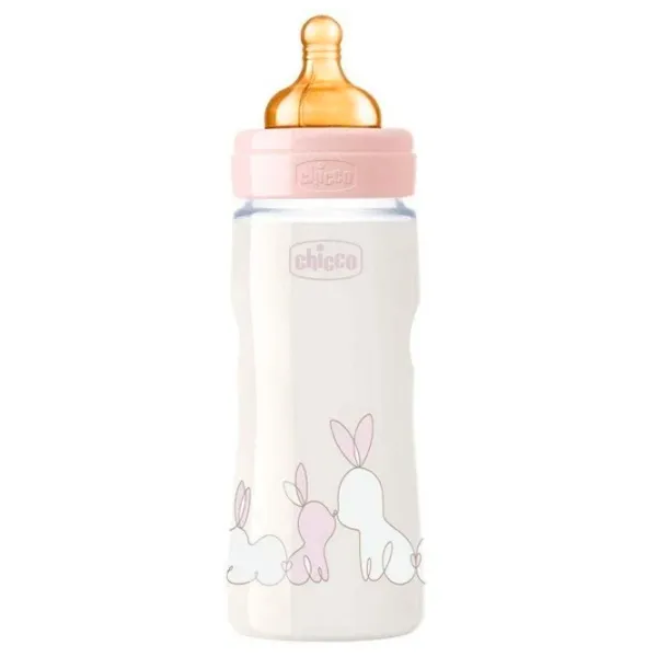 Biberon Chicco Original Touch pentru fetițe/ 330 ml/ Transparent photo 1