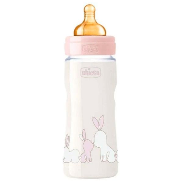Biberon Chicco Original Touch pentru fetițe/ 330 ml/ Transparent photo 1