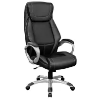 Офисное кресло DecoPrim SYLT Ткань, ЭКО кожа/ Черный