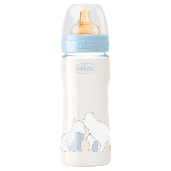 Biberon Chicco Original Touch 276342 pentru băieți/ 330 ml/ Transparent photo 1