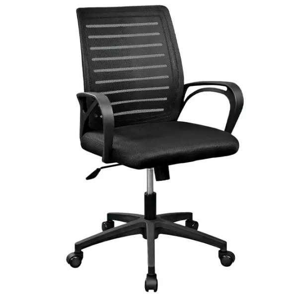 Fotoliu de birou DecoPrim Ergo Plasă acrilică/ Black photo 1 Fotoliu de birou DecoPrim Ergo Plasă acrilică/ Black photo 1