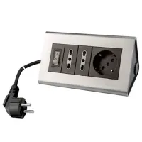 Удлинитель Scame PP2590.2RO 2 м Серебристый