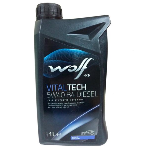 Моторное масло Wolf 5W40 VITALECH B4 DIESEL 5W-40 1 л синтетическое photo 1 Моторное масло Wolf 5W40 VITALECH B4 DIESEL 5W-40 1 л синтетическое photo 1
