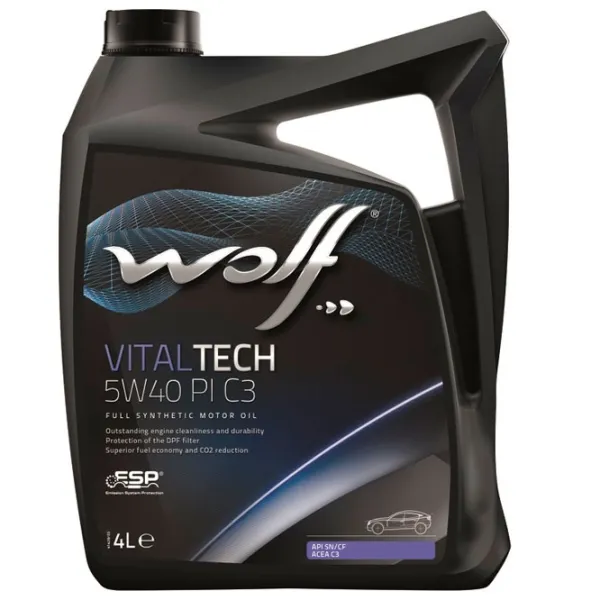 Моторное масло Wolf 5W40 EXTENDTECH HM 5W-40 4 л синтетическое photo 1