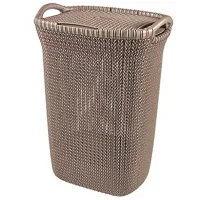 Coș pentru rufe Curver Knit 57 l/ Plastic/ Brown
