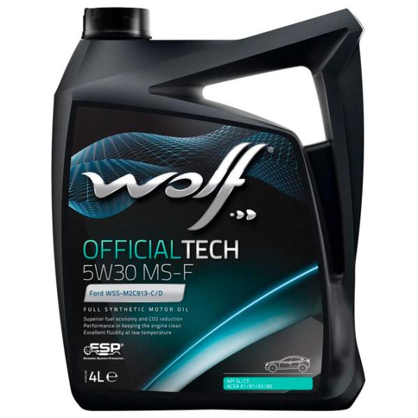 Ulei de motor Wolf 5W30 OFFICIALTECH MS-F 5W-30 4 l sintetic photo 1