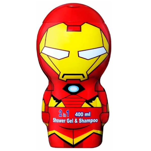 Șampon și gel Air-Val 2D Iron Man P009048 400 ml/ 3+ photo 1