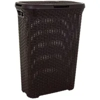 Coș pentru rufe Curver Natural Style 40 l/ Plastic/ Brown