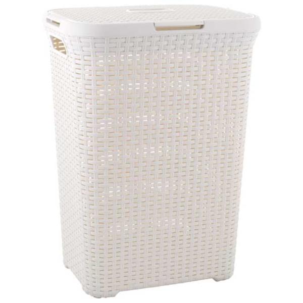 Coș pentru rufe Curver Natural Style 60 l/ Plastic/ Cream photo 1