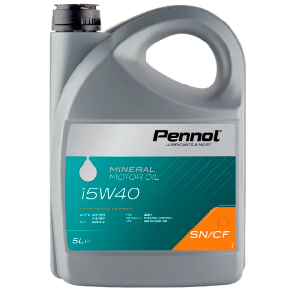 Моторное масло Pennol 15W40 SN/ CF 15W-40 5 л синтетическое photo 1 Моторное масло Pennol 15W40 SN/ CF 15W-40 5 л синтетическое photo 1