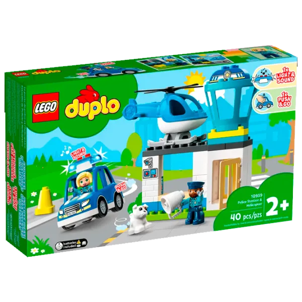 Конструктор LEGO Police Station & Helicopter Транспорт/ Разноцветный photo 1