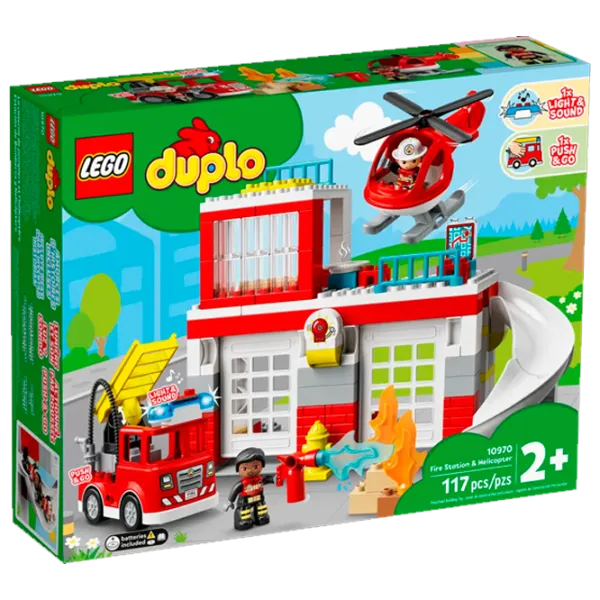 Конструктор LEGO Fire Station & Helicopter Пожарные/ Разноцветный photo 1