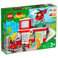 Constructor LEGO Fire Station & Helicopter Pompieri/ Multicolor