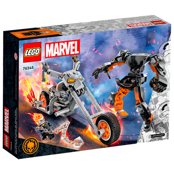 Constructor LEGO Ghost Rider Mech & Bike Personaj de desene animate/ Multicolor photo 1