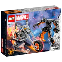 Constructor LEGO Ghost Rider Mech & Bike Personaj de desene animate/ Multicolor