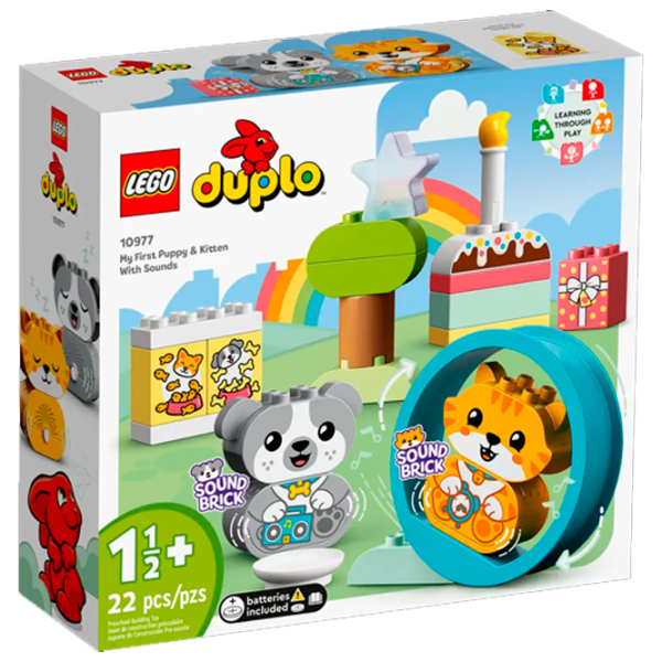 Constructor LEGO My First Puppy & Kitten With Sounds Animale/ Multicolor photo 1