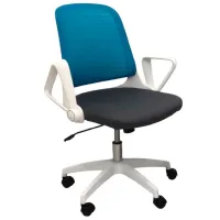Офисное кресло ART Smart Point OC Ткань/ Синий Белый