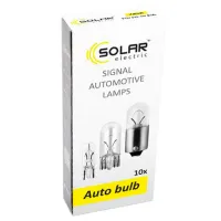Автомобильная лампа Solar 28633 Накал/ T4W/ BA9S/ 4 Вт