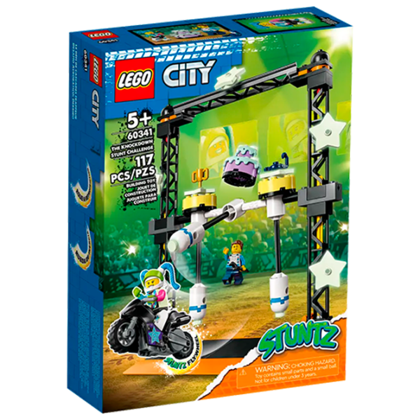 Конструктор LEGO The Knockdown Stunt Challenge мотоцикл/ Разноцветный photo 1