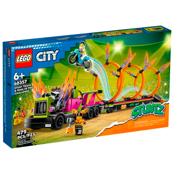 Конструктор LEGO Stunt Truck & Ring of Fire Challenge Транспорт/ Разноцветный photo 1