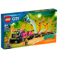 Конструктор LEGO Stunt Truck & Ring of Fire Challenge Транспорт/ Разноцветный