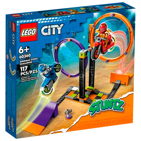 Конструктор LEGO Spinning Stunt Challenge мотоцикл/ Разноцветный photo 1