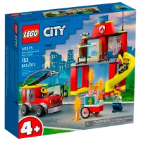 Конструктор LEGO Fire Station and Fire Truck Пожарные/ Разноцветный