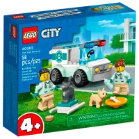 Конструктор LEGO Vet Van Rescue Животные/ Разноцветный
