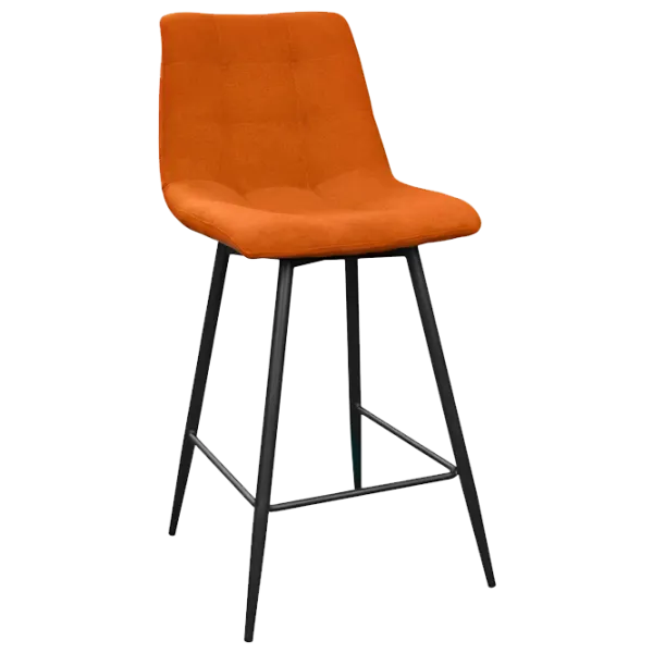 Барный стул Deco Capella LY1306-7 Ткань/ Металл/ Оранжевый photo 1