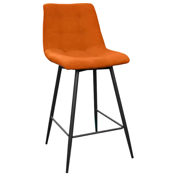 Барный стул Deco Capella LY1306-7 Ткань/ Металл/ Оранжевый photo 1