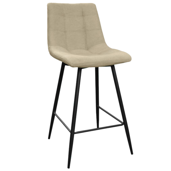 Scaun de bar Deco Capella LY1306-3 Stofă/ Metal/ Beige photo 1