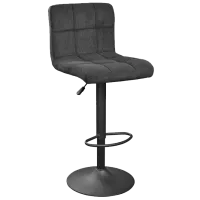 Scaun de bar Deco SB-044 Catifea/ Metal/ Black