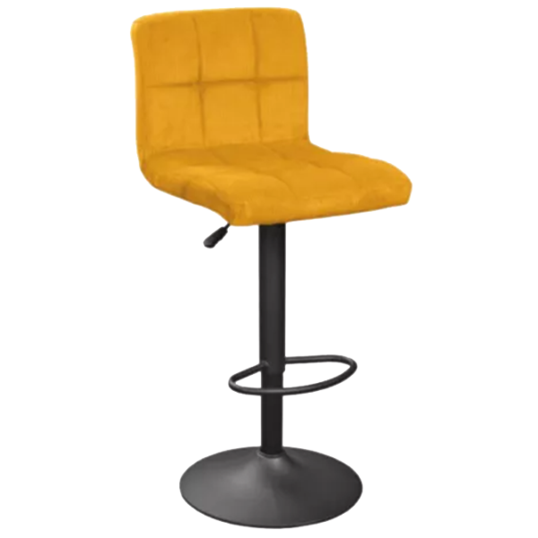 Scaun de bar Deco SB-044 Catifea/ Metal/ Mustard photo 1