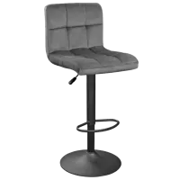 Scaun de bar Deco SB-044 Catifea/ Metal/ Grey