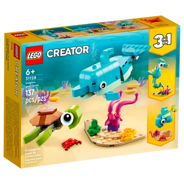 Конструктор LEGO Dolphin and Turtle Фигуры/ Разноцветный photo 1