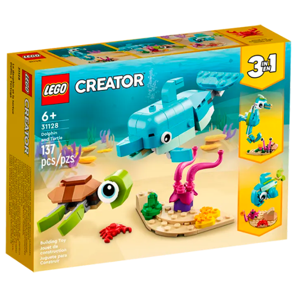 Конструктор LEGO Dolphin and Turtle Фигуры/ Разноцветный photo 1