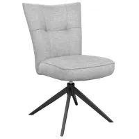 Scaun de bucătărie DecoPrim Blanc Stofă/ Light Gray