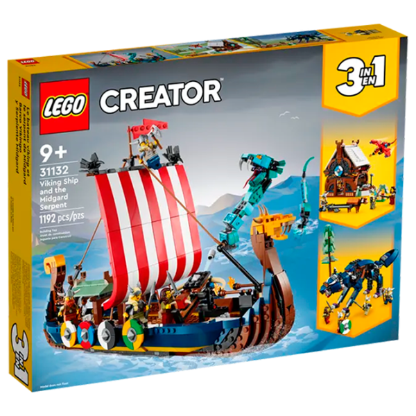Конструктор LEGO Viking Ship and the Midgard Serpent Фигуры/ Разноцветный photo 1