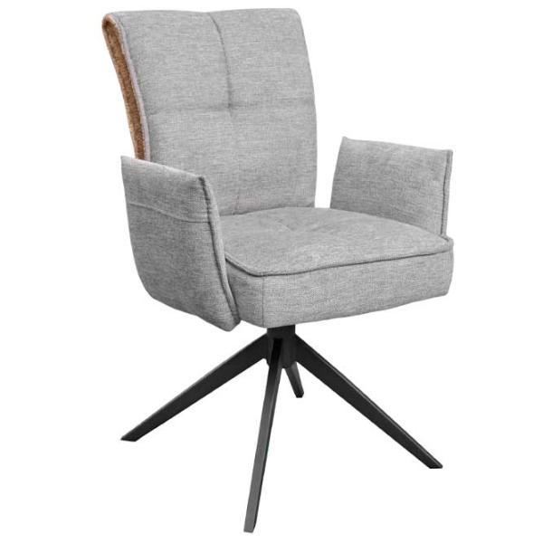 Кухонный стул DecoPrim Lorenz Arm Ткань/ Серый photo 1 Кухонный стул DecoPrim Lorenz Arm Ткань/ Серый photo 1