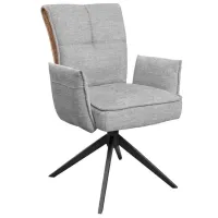 Кухонный стул DecoPrim Lorenz Arm Ткань/ Серый