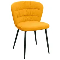 Scaun de bucătărie DecoPrim Escada Velvet/ Yellow