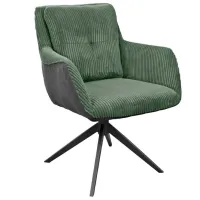 Scaun de bucătărie DecoPrim Lily Velvet/ Green