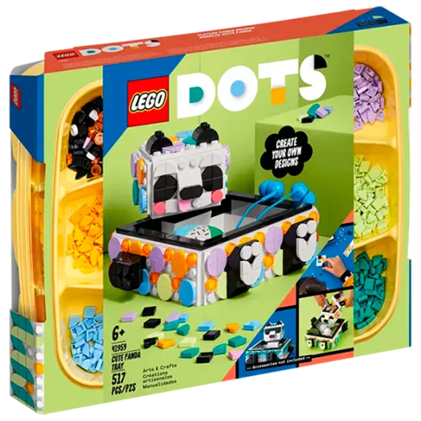 Конструктор LEGO Cute Panda Tray Творческий/ Разноцветный photo 1