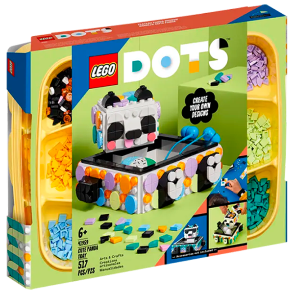 Конструктор LEGO Cute Panda Tray Творческий/ Разноцветный photo 1