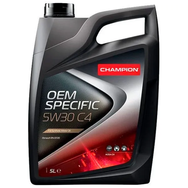 Моторное масло Champion OEM SPECIFIC 5W30 C4 5W-30 5 л синтетическое photo 1
