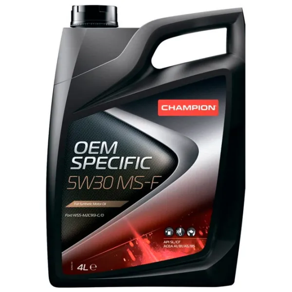 Моторное масло Champion OEM SPECIFIC 5W30 MS-F 5W-30 4 л синтетическое photo 1
