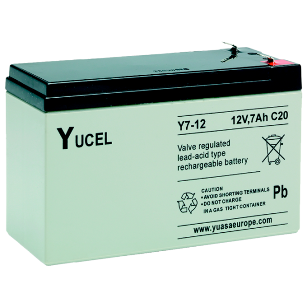 Аккумуляторная батарея для ИБП Yuasa Yucel Y7-12 12 В 7 Ач Серый photo 1