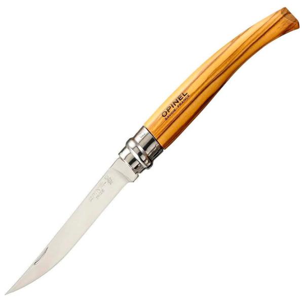 Нож Opinel Slim Beech Wood Nr. 10 рыбацкий/ Sandvik 12C27 photo 1