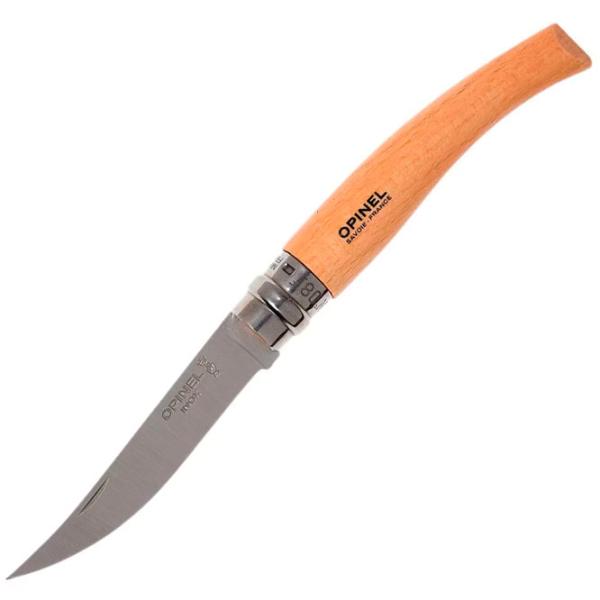 Нож Opinel Slim Beech Wood Nr. 8 для повседневного использования/ Sandvik 12C27 photo 1